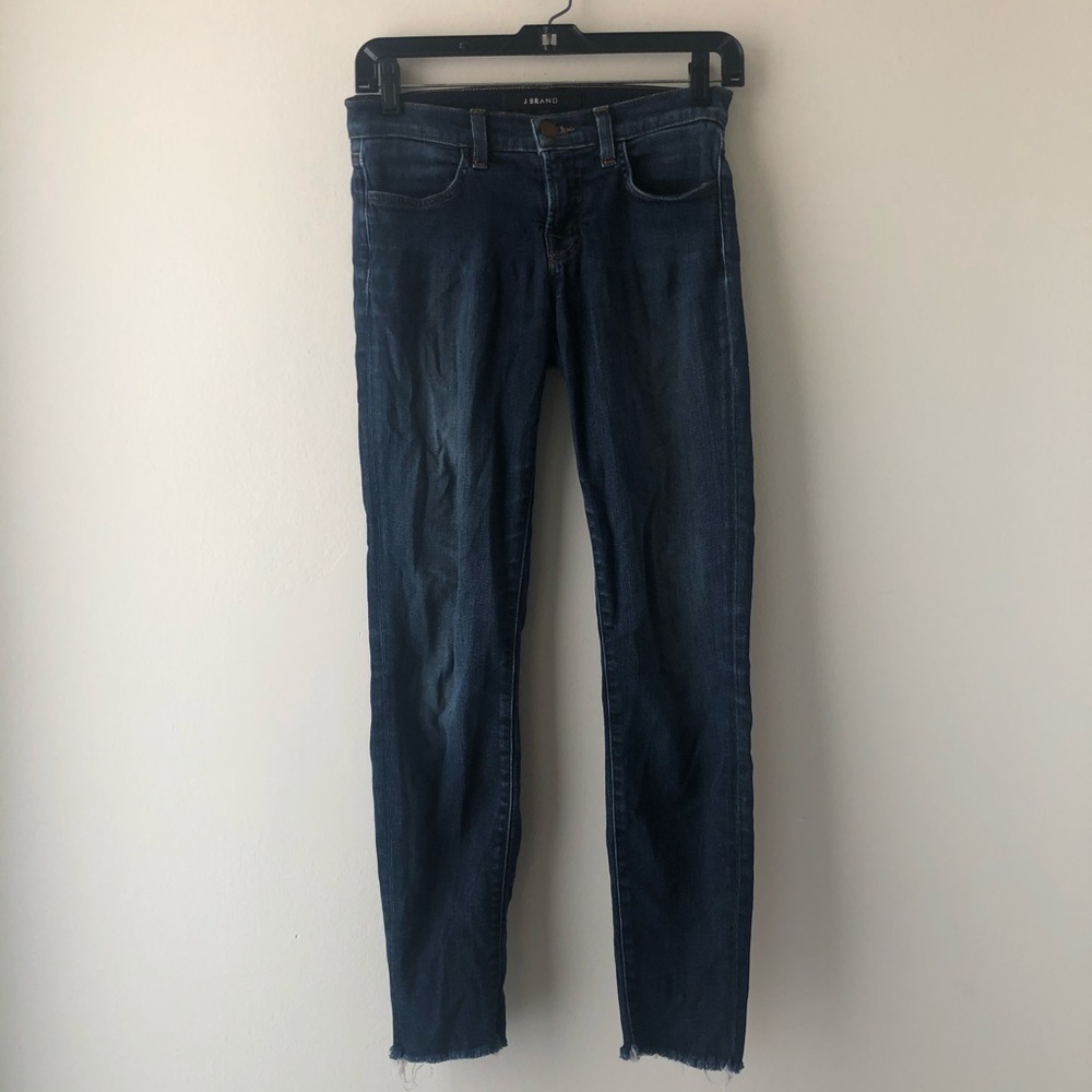 J Brand Palisade Super Skinny Jeans Raw Hem